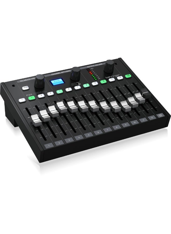 behringer P24 StageConnect Personal Monitor Mixer with 13 Stereo Channels and 60-mm Faders - Image 3