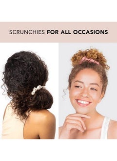 Kitsch Kitsch Satin Hair Scrunchies for Women, Softer Than Silk Scrunchies for Hair, Satin Scrunchies for Girls, Satin Hair Ties for Women, Silk Hair Ties No Damage, Silk Ponytail Holders, 6pcs Terracotta  - Image 4
