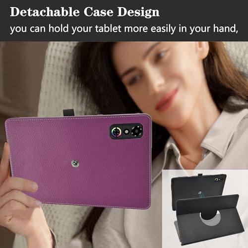 LiuShan Compatible with REDMAGIC Astra case,Zuleisy E8A case,360 Degree Rotation Stand PU Cover for REDMAGIC Astra 9 Inch Tablet(Not Fit Other Tablet),Black - Image 3