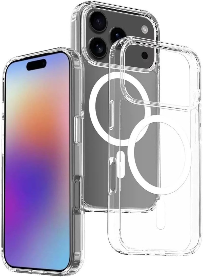 Liboer Magnetic Case for iPhone 17 Pro Max 6.86-Inch Compatible with MagSafe iPhone 17 Pro Max Cover Case Never Yellow Shockproof Built-in corner Magnet Phone Case For iPhone 17 Pro Max（Clear） - Image 1