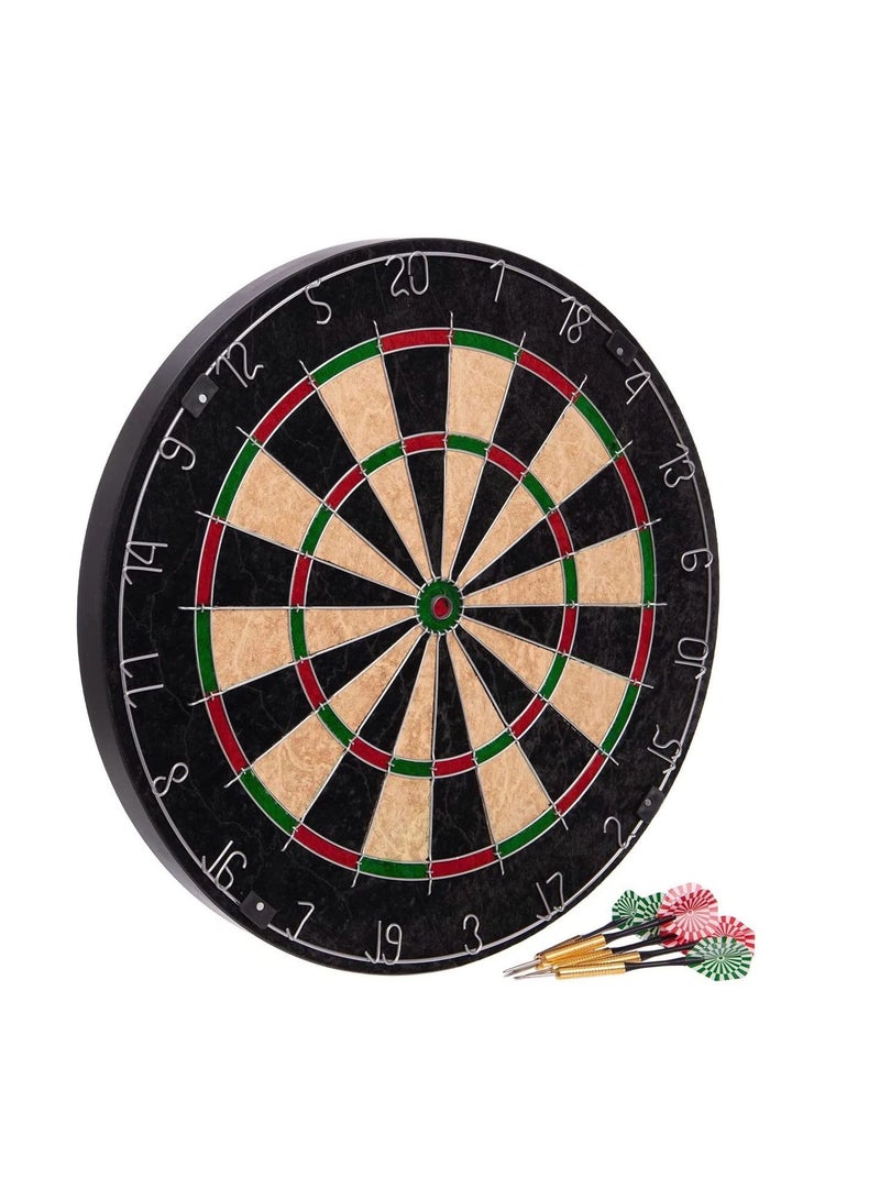 ULTIMAX Double Sided Dartboard  Including 6 Darts- 45cm - Image 1