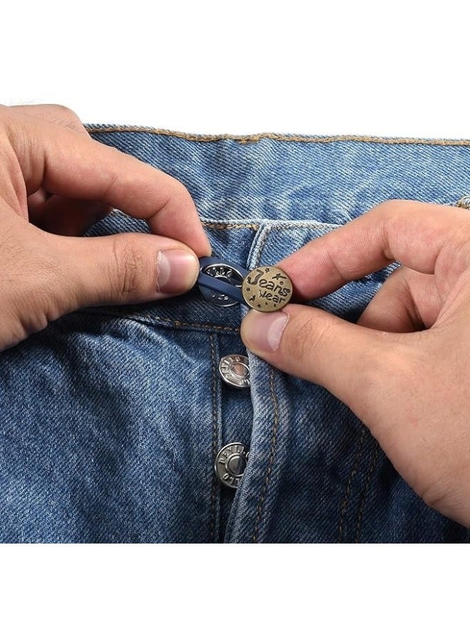 Trouser button extension, pack of 6 wonder buttons, extender, trouser extension, waistband extension for skirt, jeans, trousers, 6pcs - Image 2