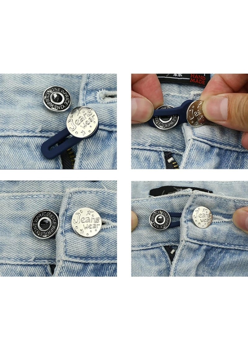 Trouser button extension, pack of 6 wonder buttons, extender, trouser extension, waistband extension for skirt, jeans, trousers, 6pcs - Image 5