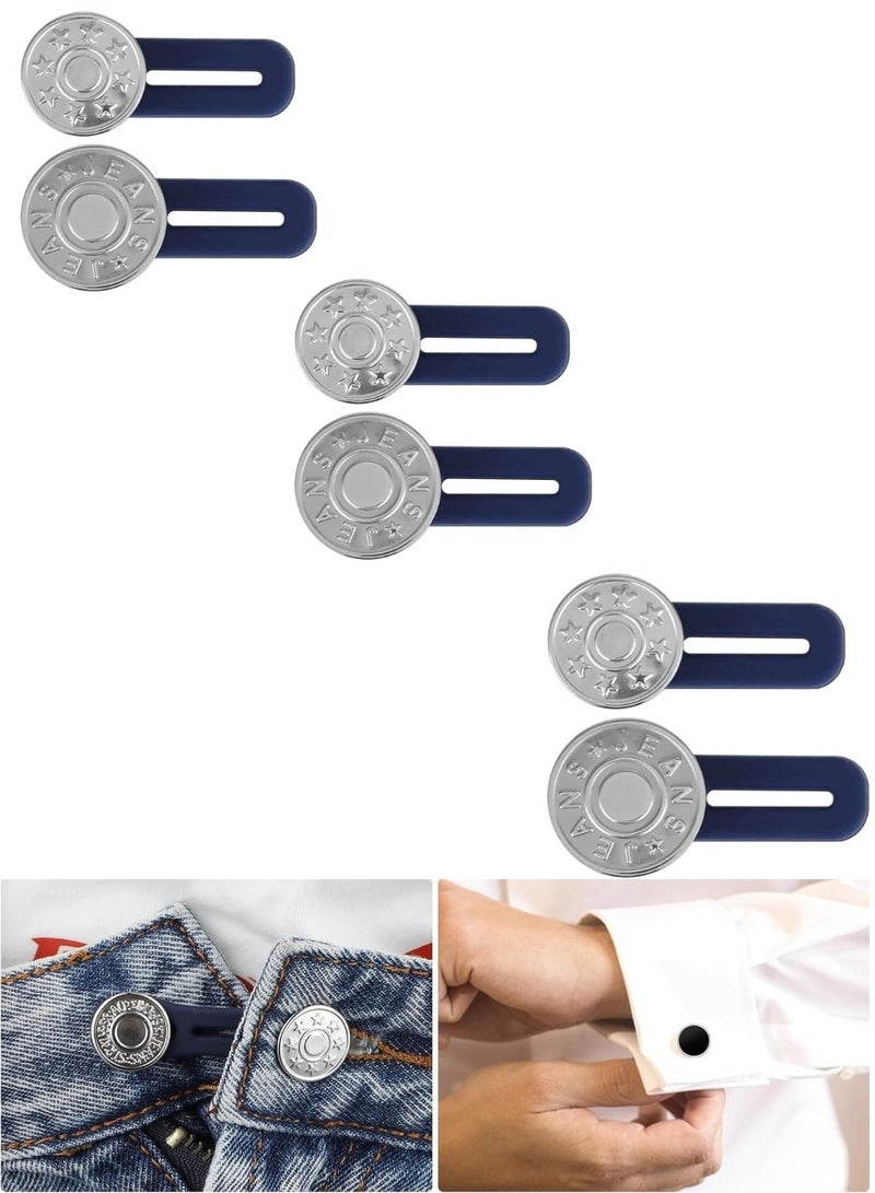 Trouser button extension, pack of 6 wonder buttons, extender, trouser extension, waistband extension for skirt, jeans, trousers, 6pcs - Image 4