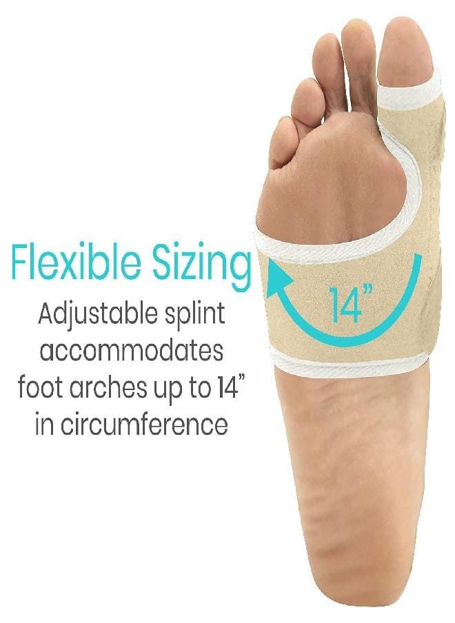 VIVE - Vive Bunion Brace (Pair) - Big Toe Corrector Straightener with Splint - Hallux Valgus Pad, Joint Pain Relief, Alignment Treatment - Orthopedic Sleeve Foot Wrap Support for Men and Women (Beige) - Image 1