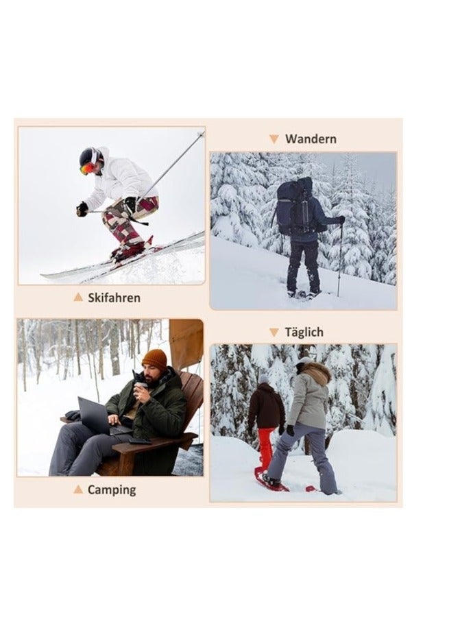 Bukela 5 Pairs Men's Thermal Socks 60% Wool Cotton Socks Warm Winter Socks Breathable Hiking Socks for Women - Image 5