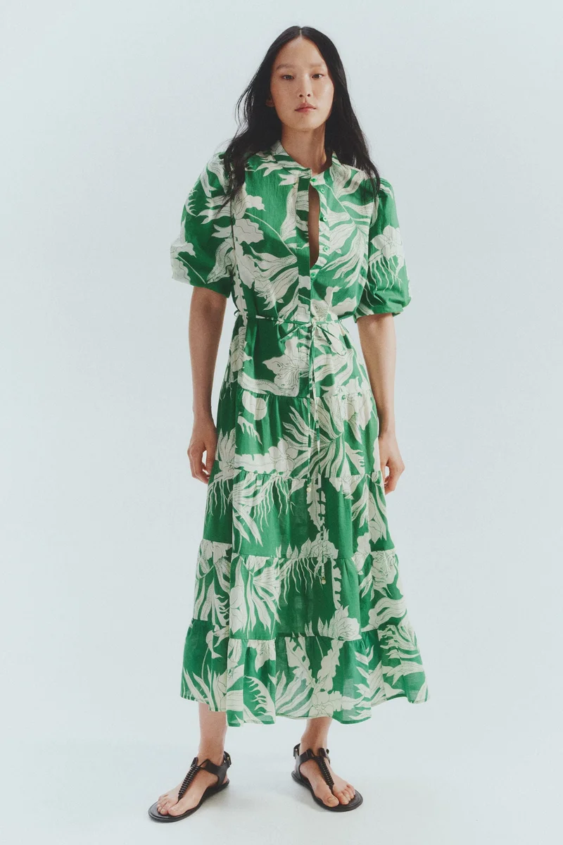H&M Long cotton dress