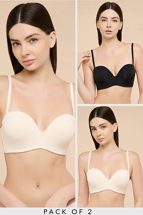 أر أند بي 2 Pack Solid Strapless Bras