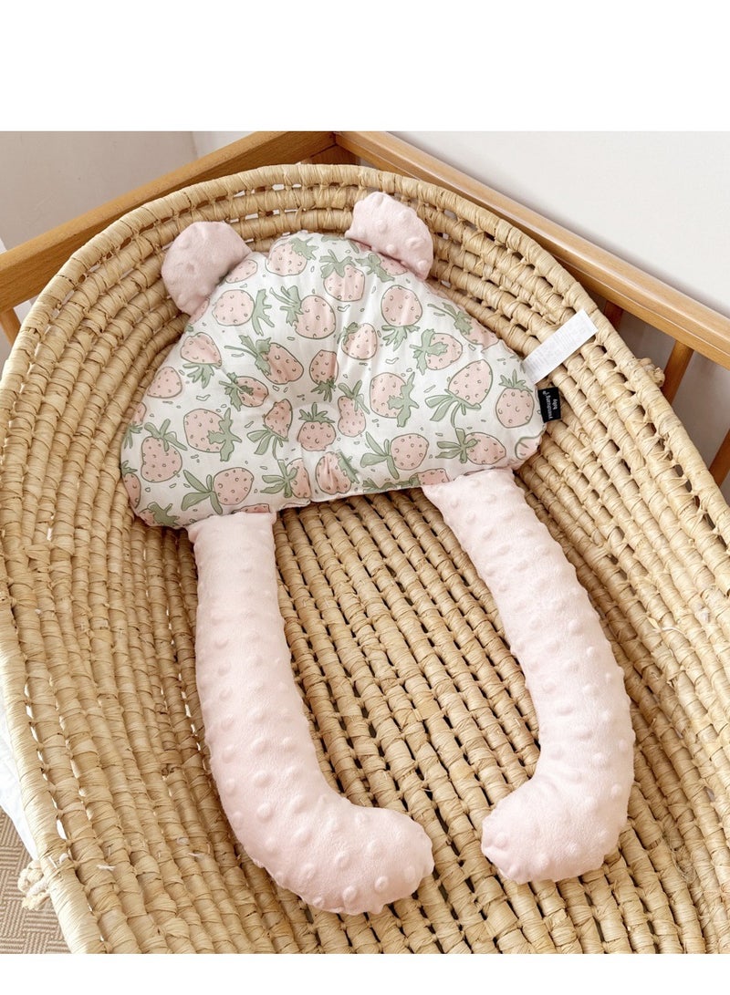 ميكسد وسادة تشكيل رأس الطفل، وسادة تشكيل رأس الطفل، فراش للأطفال الرضع والأطفال الصغار، وسادة دعم للرقبة من إسفنج الذاكرة للأطفال، ارتفاع قابل للتعديل، مع عمودين تثبيت قابلين للإزالة