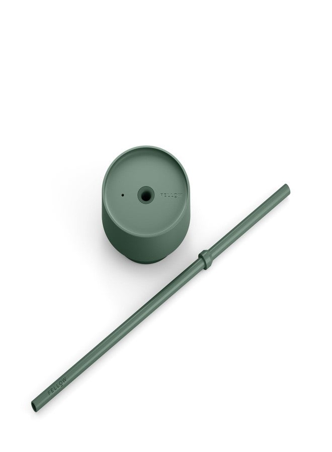 Fellow 20 oz Carter Cold Water Bottle for Water, Iced Tea, Coffee, Smoothies, Iced Coffee & more - Stainless Steel Vacuum-Insulated tumbler with Spill Resistant lid and straw - Smoke Green - Image 5