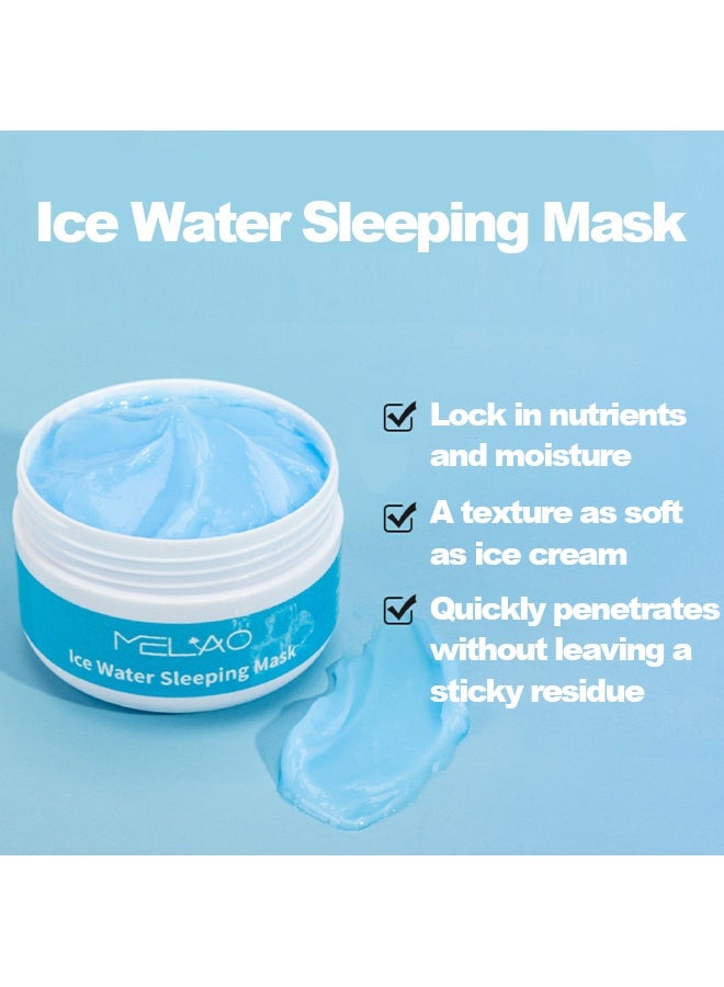 ميلاو قناع النوم بالماء المثلج ، يزيل الجلد الميت يوفر حاجز ترطيب خفيف ومنعش بدون لزوجة - تأثير مرطب وترطيب ، 100 جرام - Image 2
