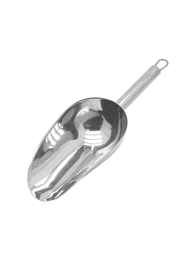 RAJ Stainless Steel Pipe Handle Heavy Scoop 3inches
