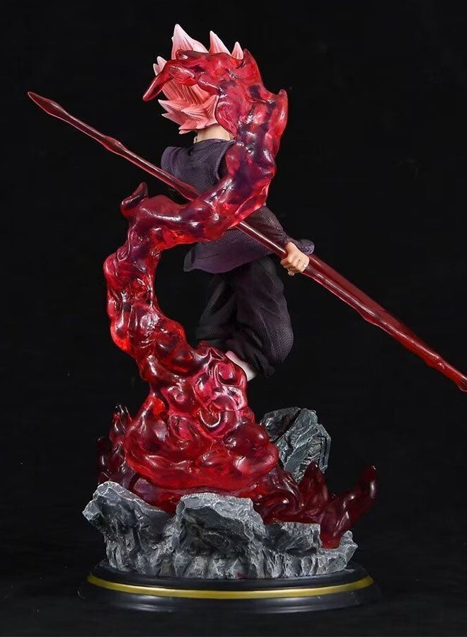 Halamodo Dragon Ball Super Saiyan Kakarot Rose Pink Goku Figure, Perfect Birthday Gift and Captivating Desktop Decoration - Image 2