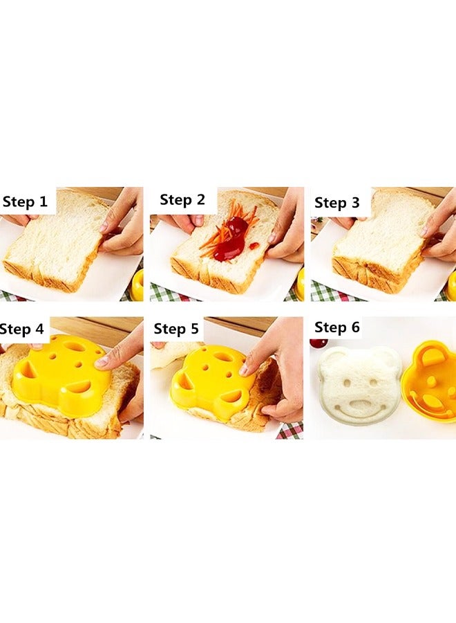 Bear Shape Sandwich Mold Cutter, Cartoon Bread Sandwich Shapers DIY Maker Biscuit Cookie Cake Mould Cutter Tool  - Image 4