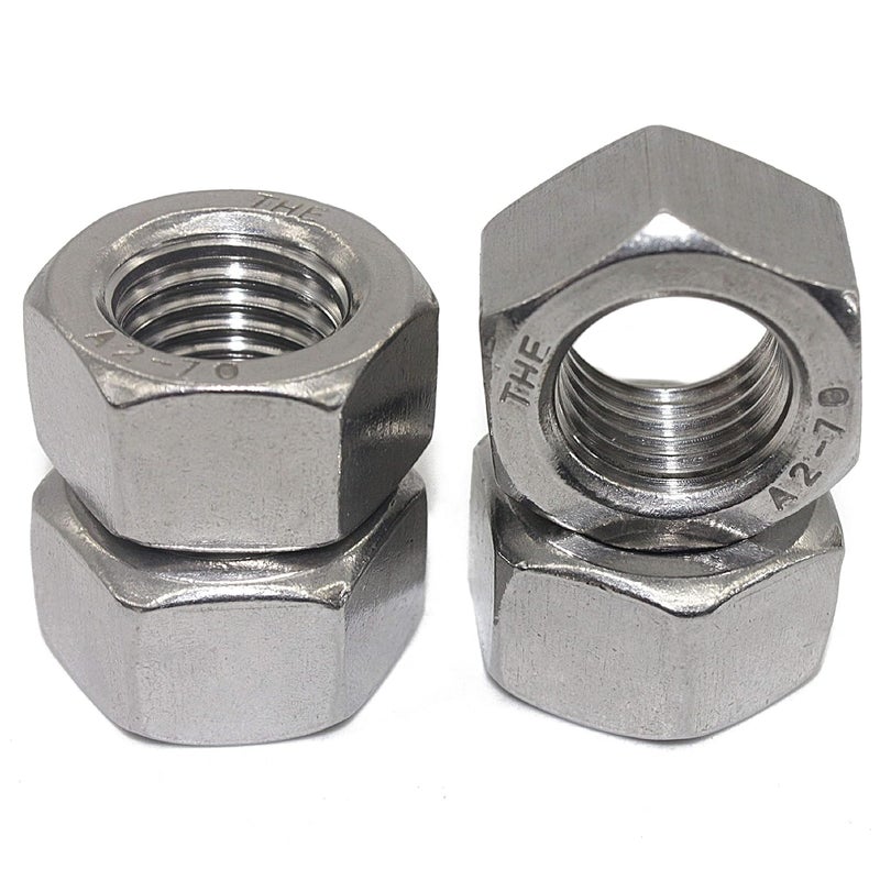 Fullerkreg 1/2-13 Stainless Steel Finished Hex Nut, 304 Stainless Steel Nut (10 pcs) - Image 3
