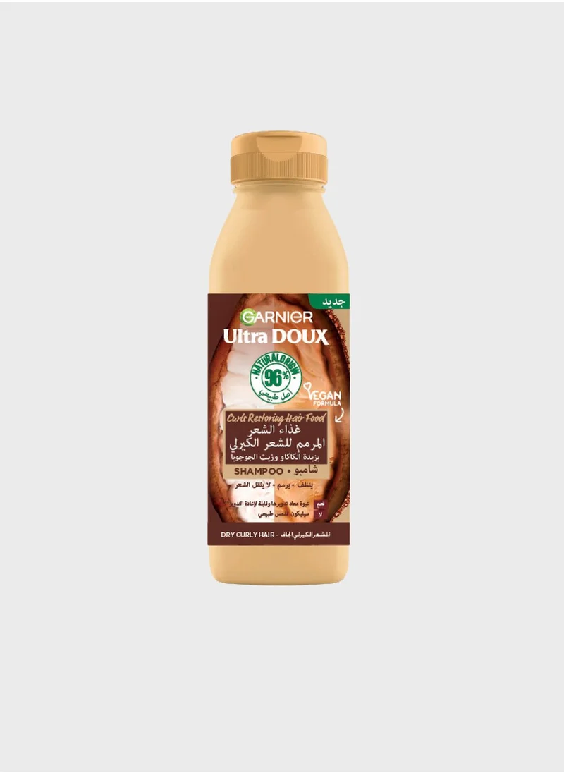 Garnier Ultra Doux Cocoa Butter Hair Food Shampoo For Dry Curly Hair 350Ml