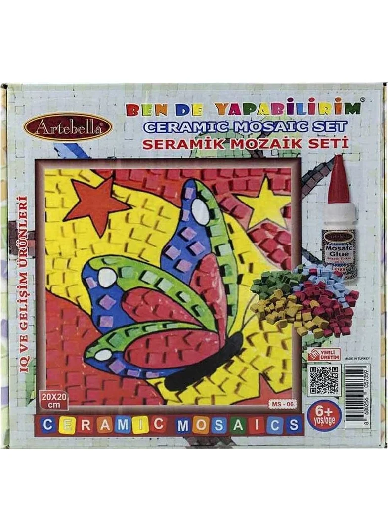 Artebella Ceramic Mosaic Set 20 x 20 cm - Butterfly