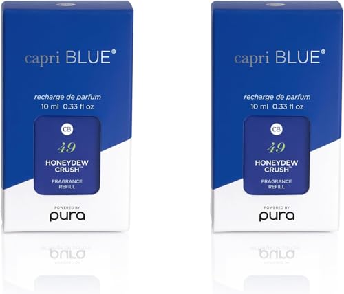 Capri Blue Pura Smart Home Plugin Diffuser Refills Includes 2 Capri Blue Pura Refills for Plug in Diffusers for Home Long Lasting Luxury Scents Honeydew Crush Pack of 2 - Image 1