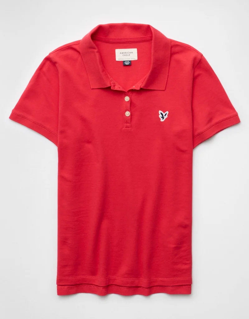 American Eagle  AE Classic Polo Shirt for Women | Best Price UAE
