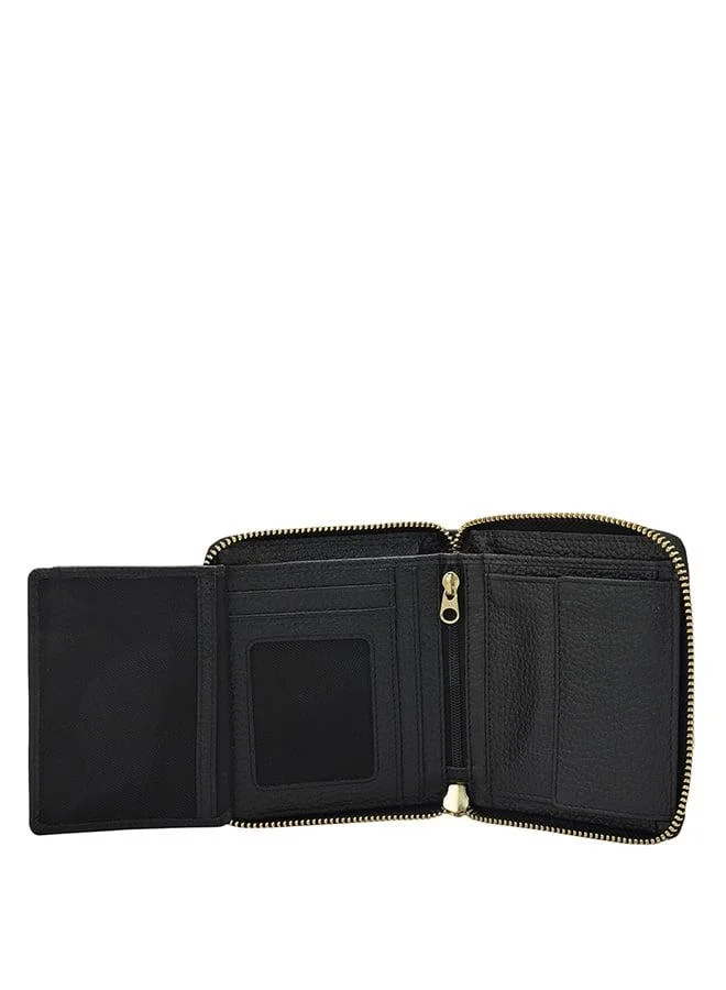 Da Milano  Genuine Leather Black Ladies Wallet for Women | Best Price UAE