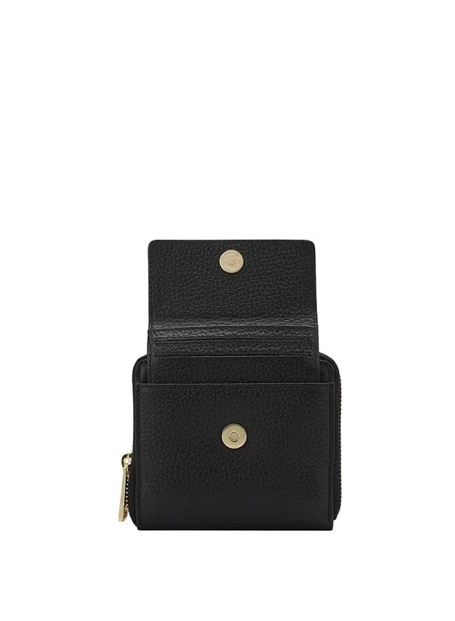 Da Milano  Genuine Leather Black Ladies Wallet for Women | Best Price UAE