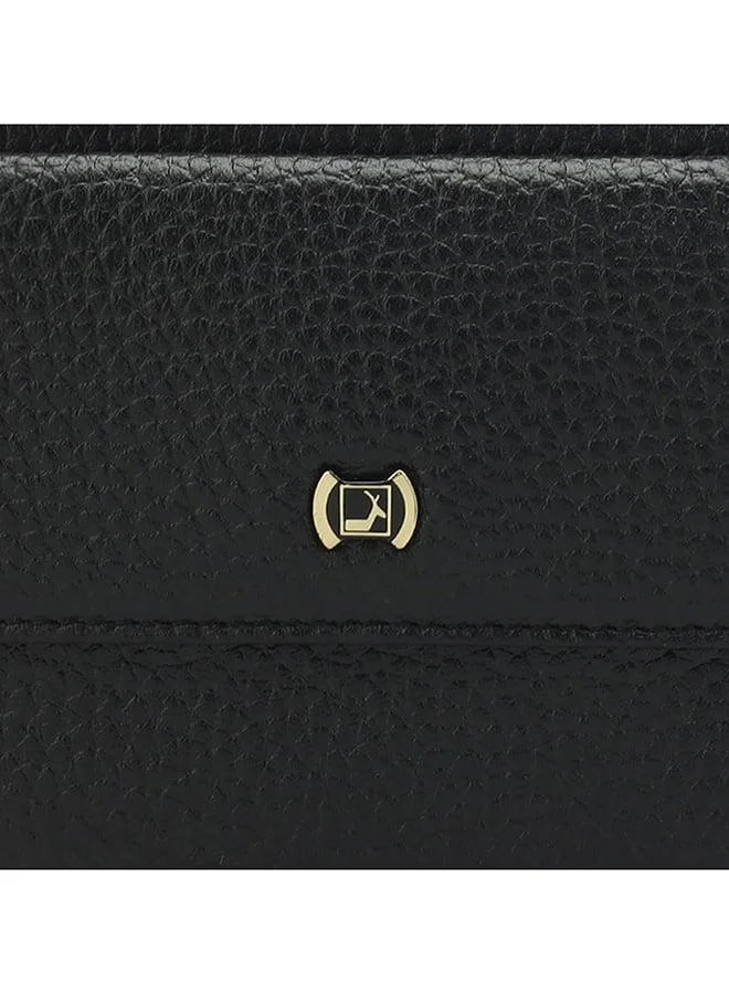 Da Milano  Genuine Leather Black Ladies Wallet for Women | Best Price UAE