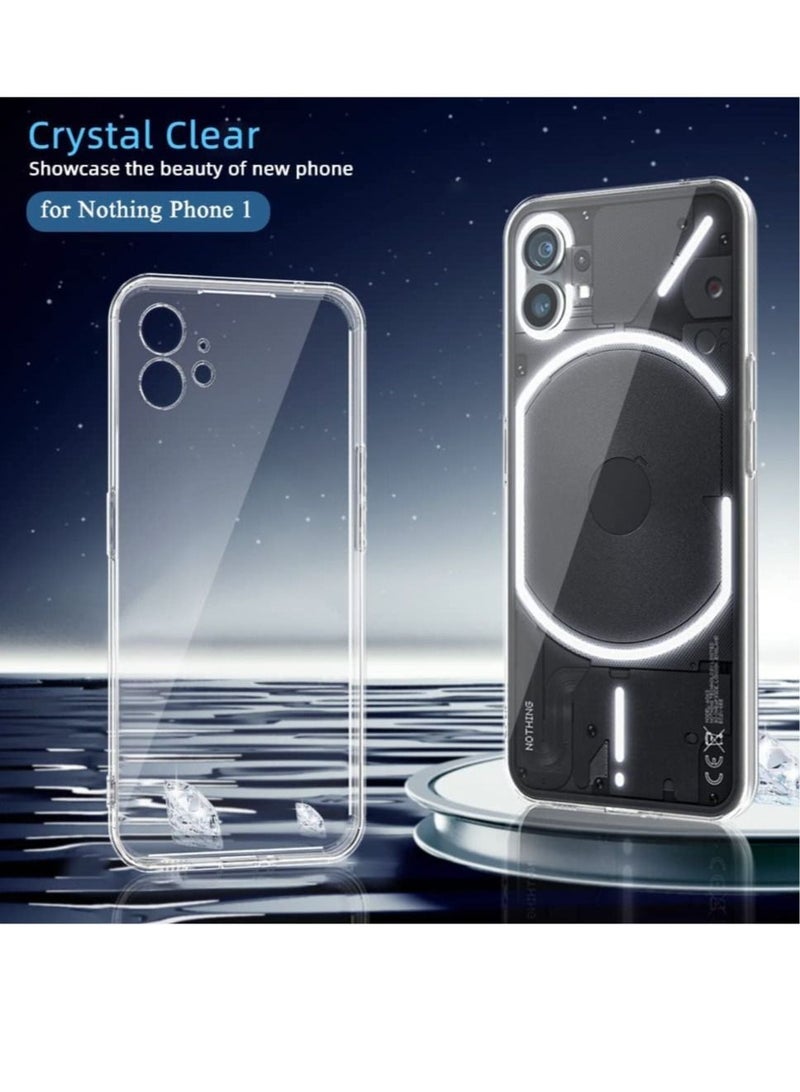 ELTRAZONE Compatible Nothing Phone 1 Case Clear Slim Fit Ultra-Thin Soft TPU Anti-Slip Grip Phone Cases Lightweight Anti-Scratch Back Cover Grip - Image 2