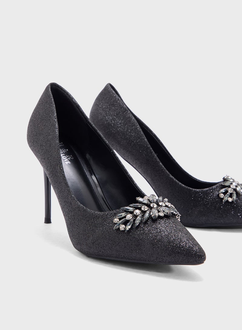 BR High Heel Pointed Pump  - Image 4