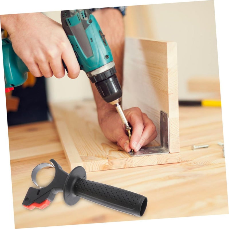 Auxiliary Side Handle For Hammer Drill Adjustable Ergonomic Plastic Clamping Range Replacement - Image 5