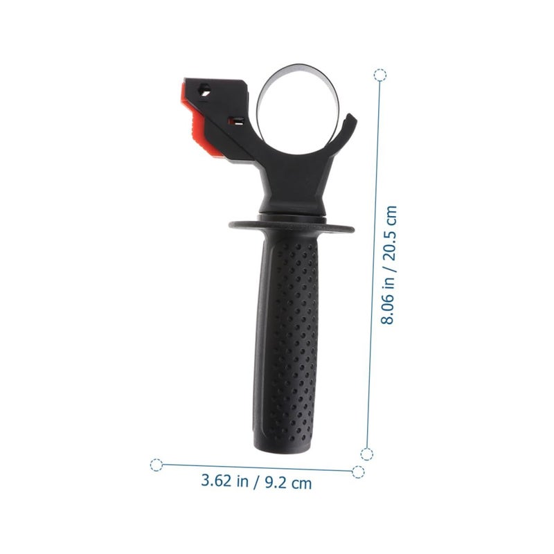 Auxiliary Side Handle For Hammer Drill Adjustable Ergonomic Plastic Clamping Range Replacement - Image 3