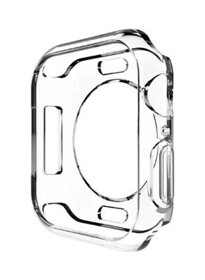 جراب وايطار حماية ساعه أبل الون شفاف مقاس 45 ملي - Image 3