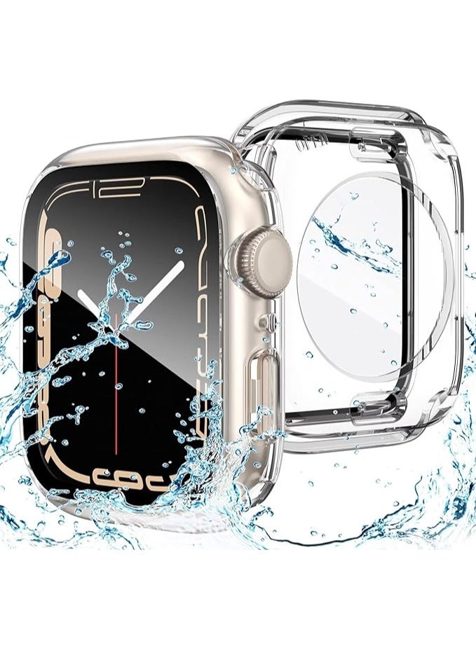 جراب وايطار حماية ساعه أبل الون شفاف مقاس 45 ملي - Image 1