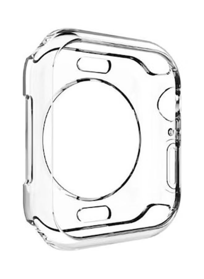 جراب وايطار حماية ساعه أبل الون شفاف مقاس 45 ملي - Image 4