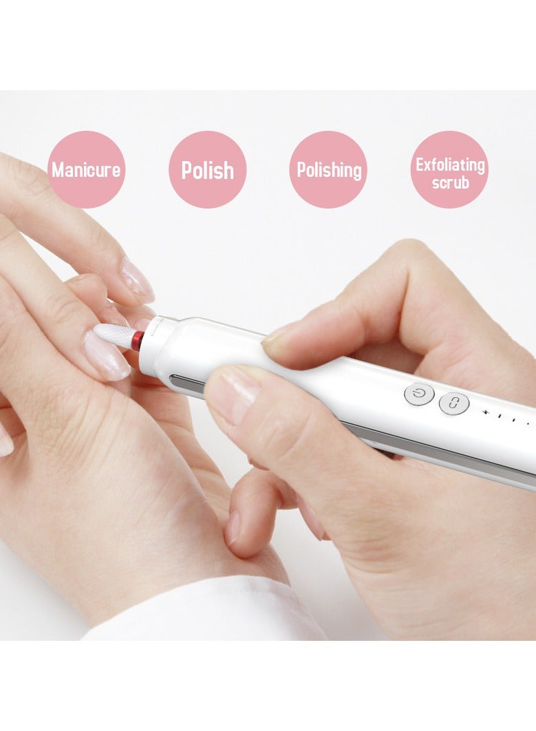 general Electric nail art grinder polishing peeling nail removal recharge pen type all-in-one ceramic head for novices - Image 2