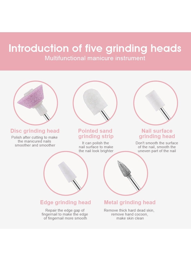 general Electric nail art grinder polishing peeling nail removal recharge pen type all-in-one ceramic head for novices - Image 4