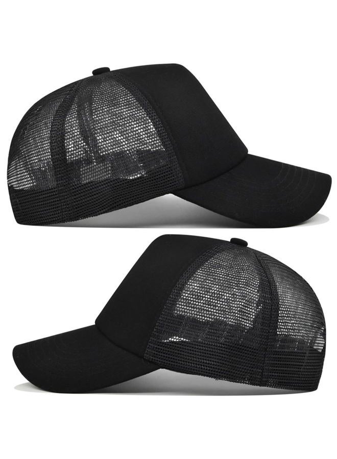 Tergy 2/5/6 Packs Vintage Washed Plain Baseball Cap Distressed Dad Golf Hat for Men Women, 5 Black, One size - Image 3