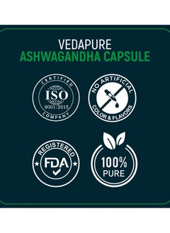 VEDAPURE Vedapure Ashwagandha 1000mg 60 Capsules  - Image 5