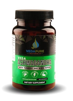 VEDAPURE Vedapure Ashwagandha 1000mg 60 Capsules  - Image 1
