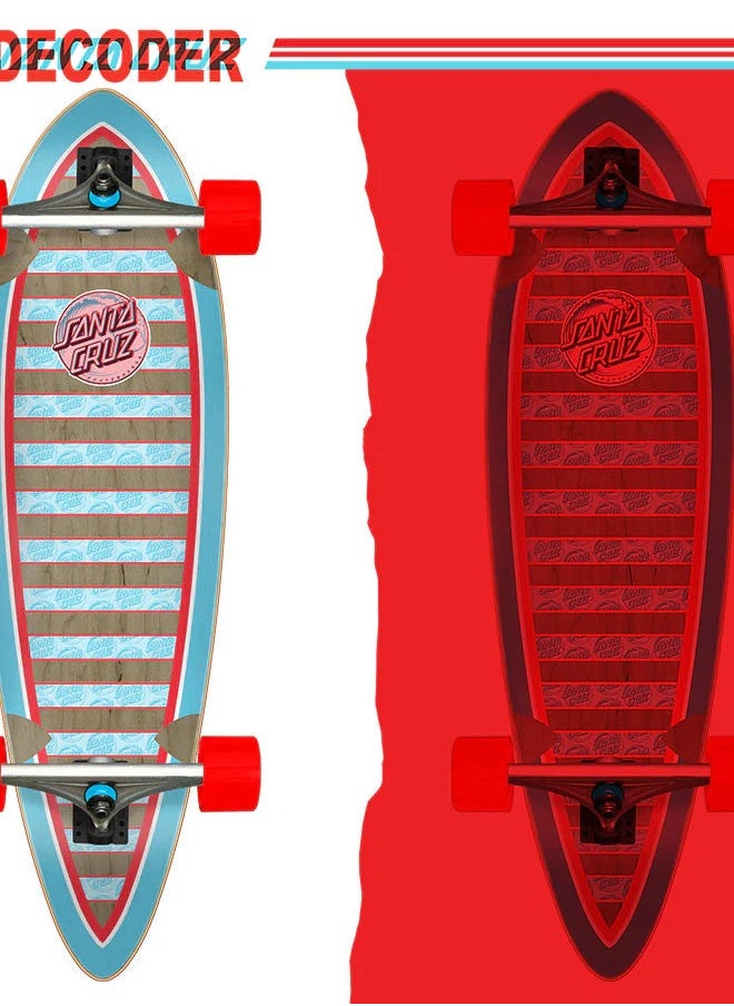SANTA CRUZ - Decoder Wave Pintail Longboard 33 - Image 1