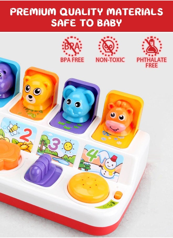 Occuwzz Inafant Early Development Toy Pop Up Animals Toy with Music  - Image 4