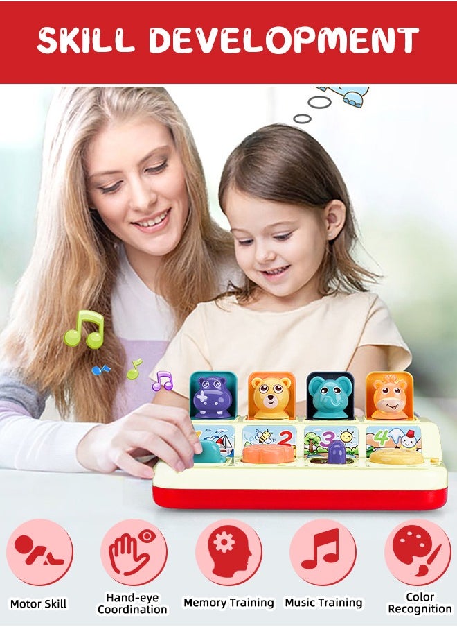 Occuwzz Inafant Early Development Toy Pop Up Animals Toy with Music  - Image 5
