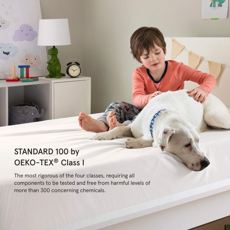 Tuft & Needle Tuft & Needle King Mattress Protector - Waterproof  Liquid-Proof  Sleeps Quiet  Fitted Sheet Style  Soft and Comfortable White  - Image 3