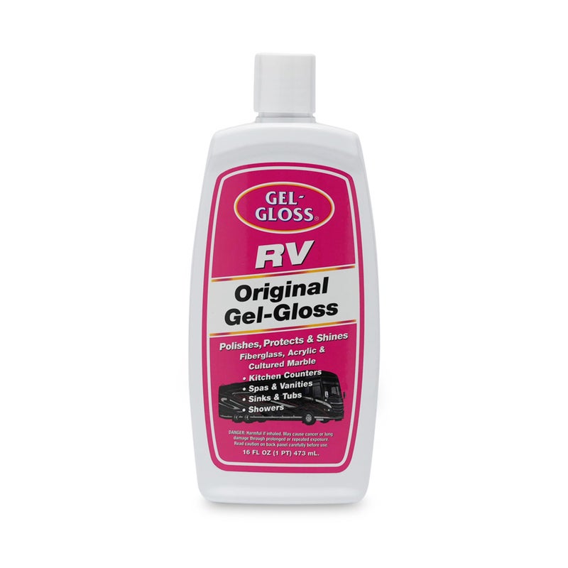 Gel-Gloss GelGloss RV Polish wCarnauba Cleaner Wax Formulation for a Protective Coating Removes Water Spots Light Scratches Stains While Restoring Color Shine16 oz - Image 3