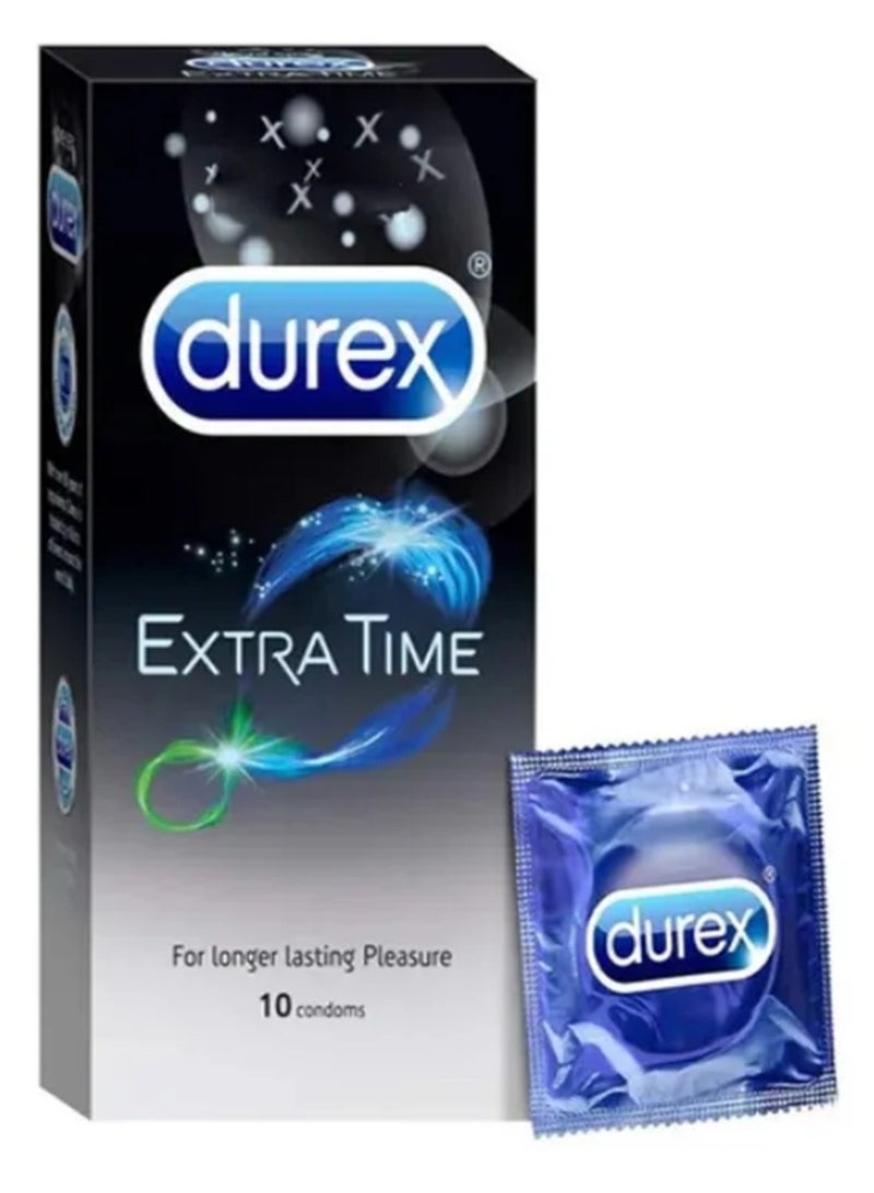 Durex Play Durex Extra Time Condoms Pack of 10 Condoms - Image 1