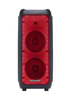 SONASHI 8-Inch Rechargeable Speaker - Bluetooth And Fm Stereo Radio Function Mic Volume / Echo / Bass / Tweeter Control Led Display, Disco Light With Recording Function Rechargeable And Portable Device  - Image 2