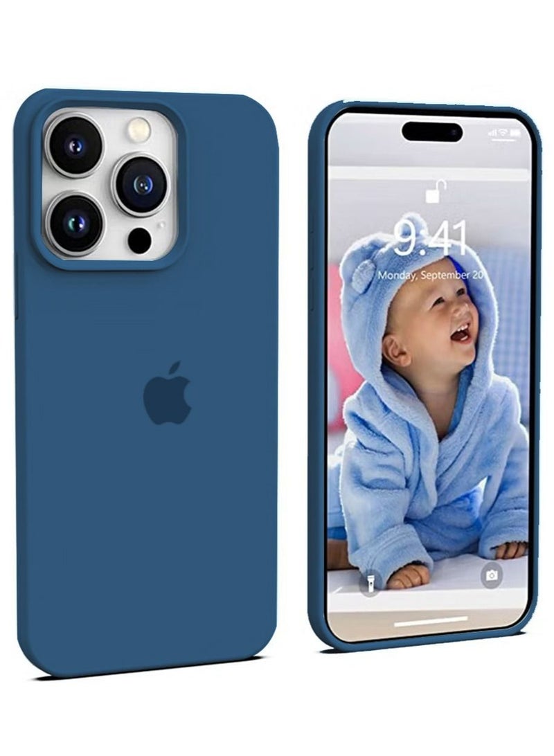 فيسوس iPhone 15 Pro Mix Mobile Cover مع حماية من السيليكون السائل الناعمة للملحقات المضادة للصدمات ، الغطاء الخلفي الواقي النحيف مع شعور مريح باللمس والطباعة المضادة للأصفر - Image 1