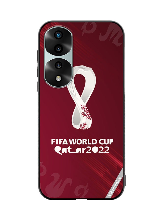 VR CREATIVE Protective Case Cover For Honor 70 Pro plus Qatar World Cup Design Multicolour - Image 1