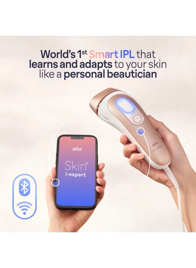 براون جهاز براون IPL Skin i.expert لإزالة الشعر في المنزل، نظام إزالة الشعر الذكي IPL طويل الأمد PL7257 مع ملحق للوجه والجسم والمناطق الدقيقة (تحت الإبط والبكيني) تطبيق مجاني، حقيبة، ماكينة حلاقة - Image 2