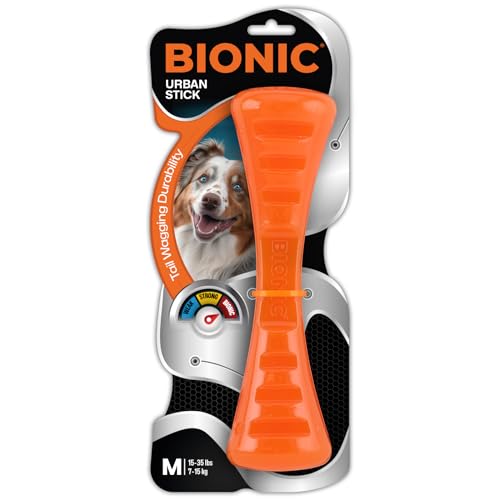 BIONIC Urban Stick Dog Toy Medium Interactive Dog Chew Toy That Stands Up to The Toughest Chewers for Dogs Between 1535 lbs 715 kg - Image 1