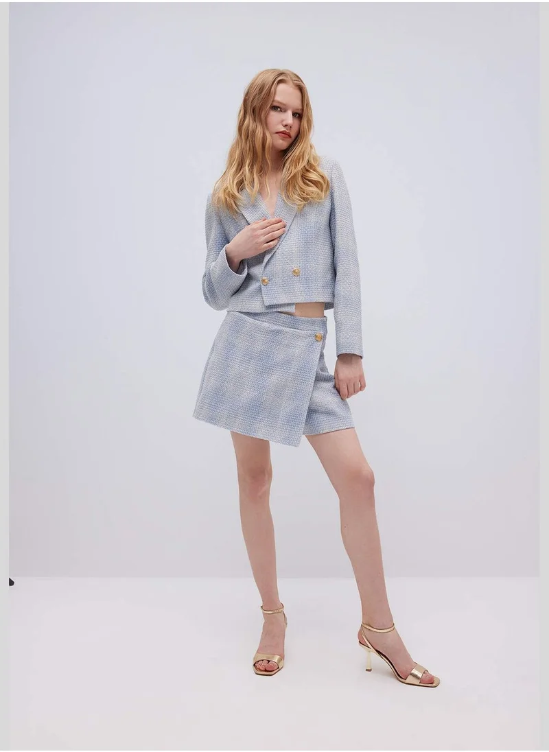 ديفاكتو High waist Regular Hem Short